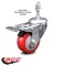 Service Caster 3 Inch Red Polyurethane Swivel 10mm Stem Caster with Total Lock Brake SCC SCC-TSTTL20S314-PPUB-RED-M1015 - alternate 4